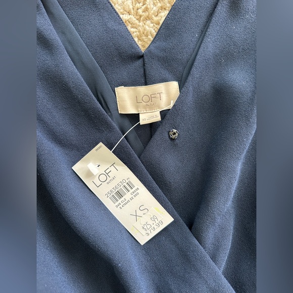 NWT LOFT Women’s XS Navy Blue Jumpsuit - Picture 5 of 5